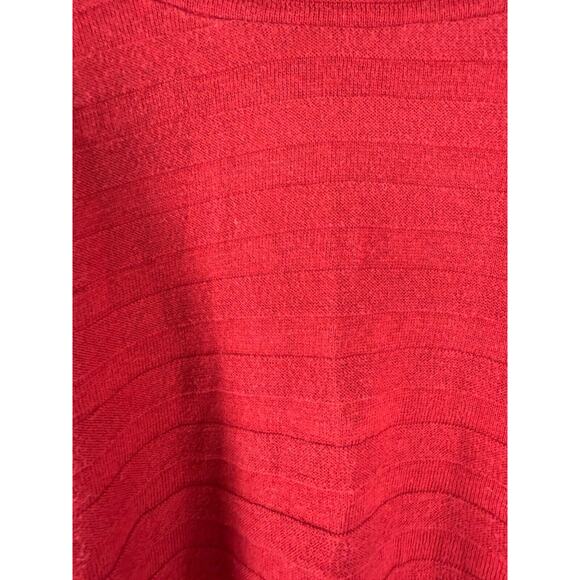 A.N.A Size XL Mock Neck Ribbed Cotton Blend Sweater Red Pullover Casual - Picture 2 of 9